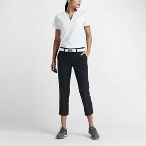 NWT Nike Golf Dri-Fit Black Crop Trousers Pants